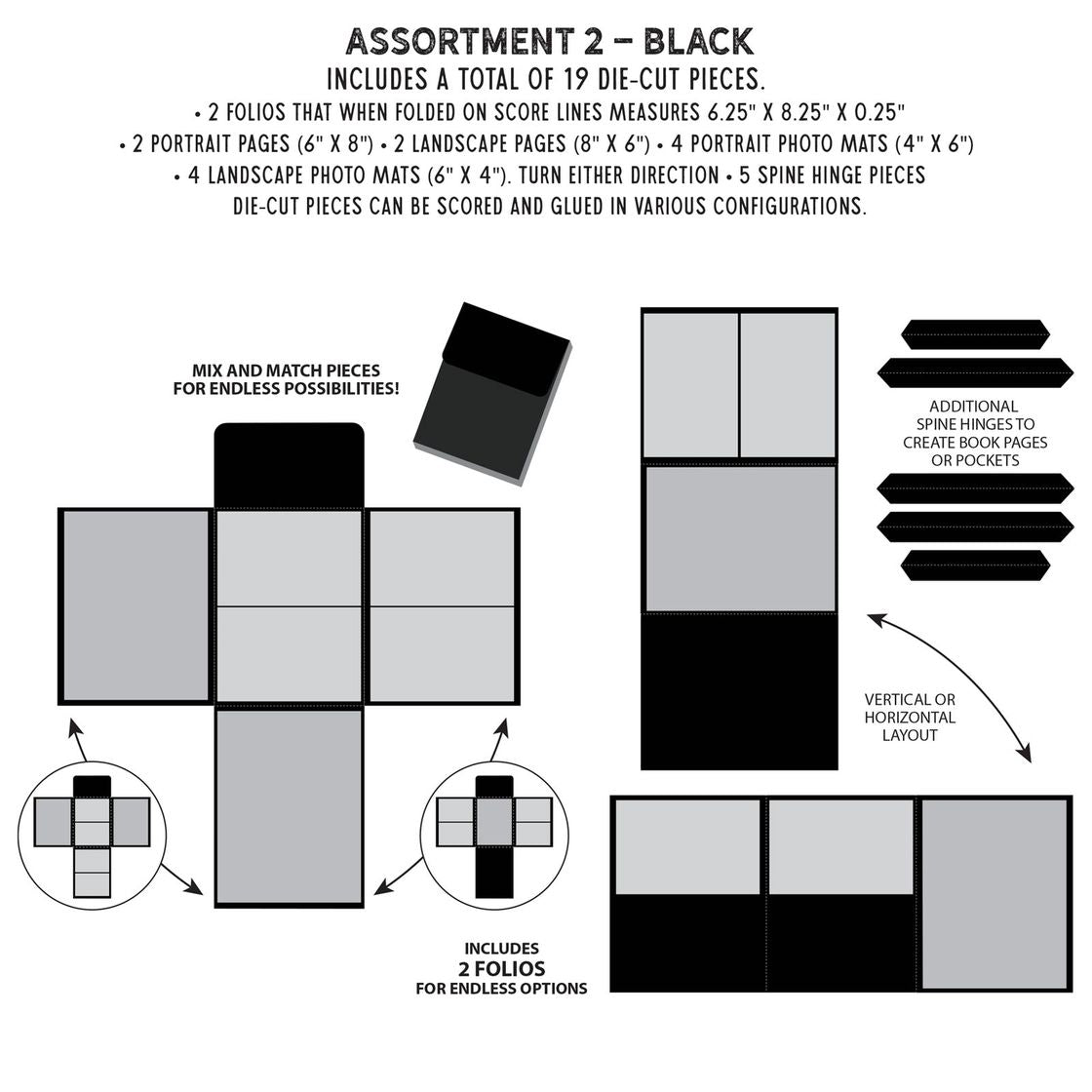 Create - An - Album - Foundation Inserts #2 - Black