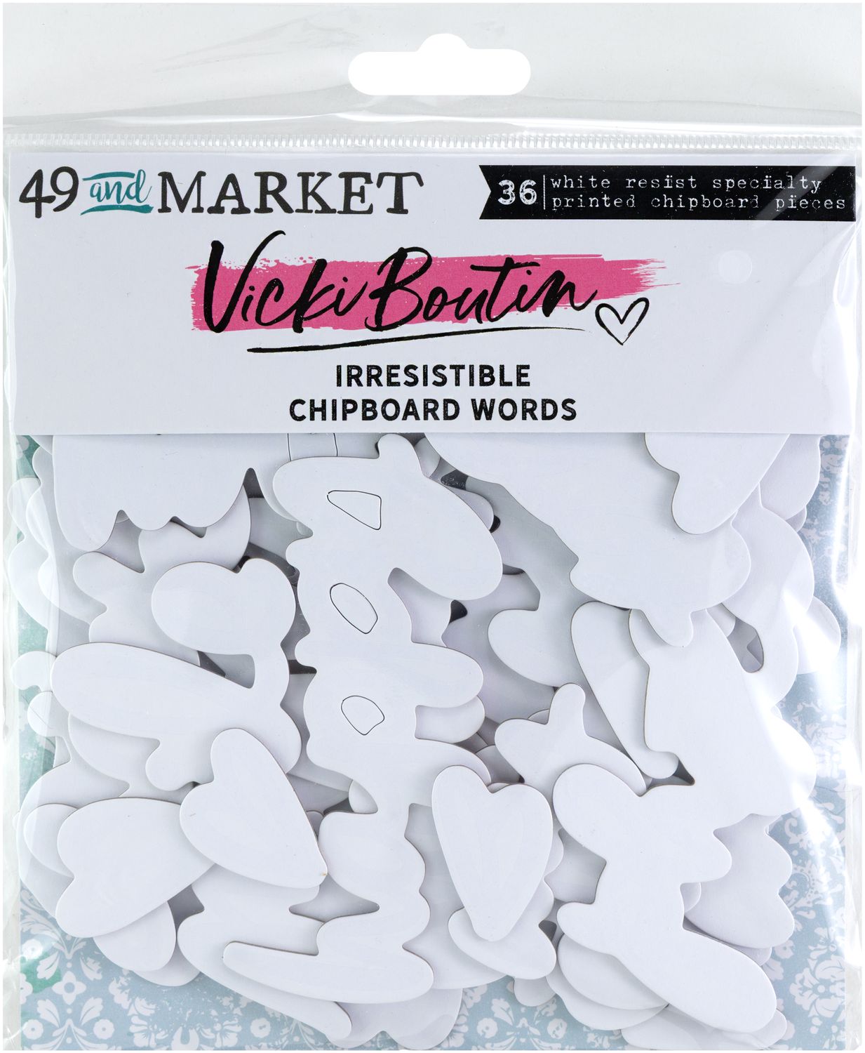 Irresistible Chipboard Words by Vicki Boutin