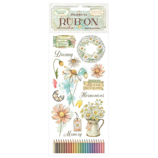 Daisy Art Harmonious - Rub Ons