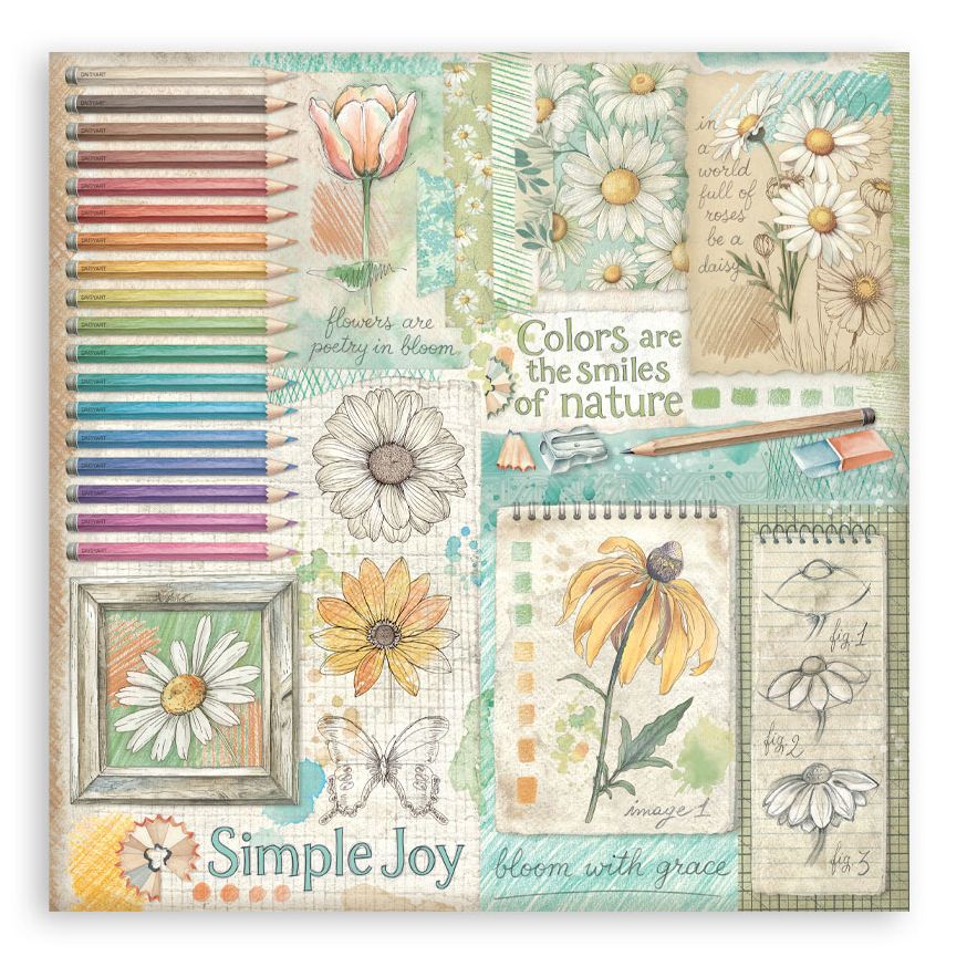 Daisy Art - 12x12 Single Sided Collection
