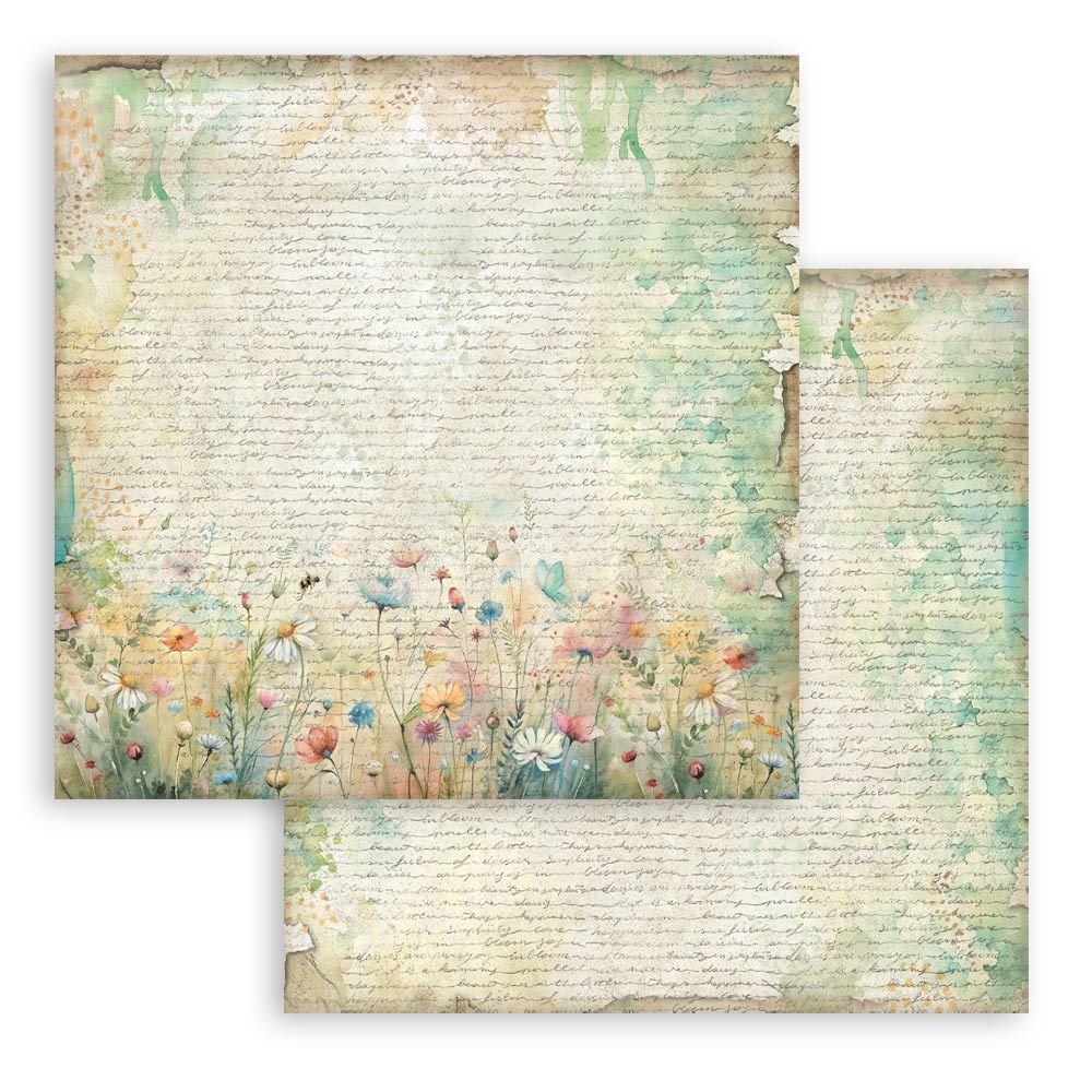 Daisy Art -8x8 Double Sided Backgrounds