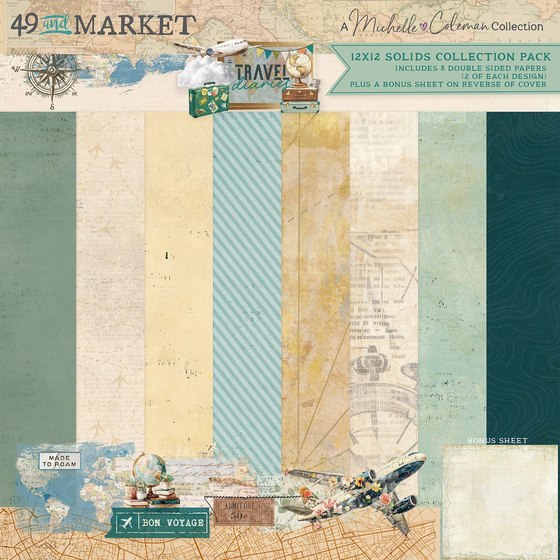 Travel Diaries - 12x12 Solids