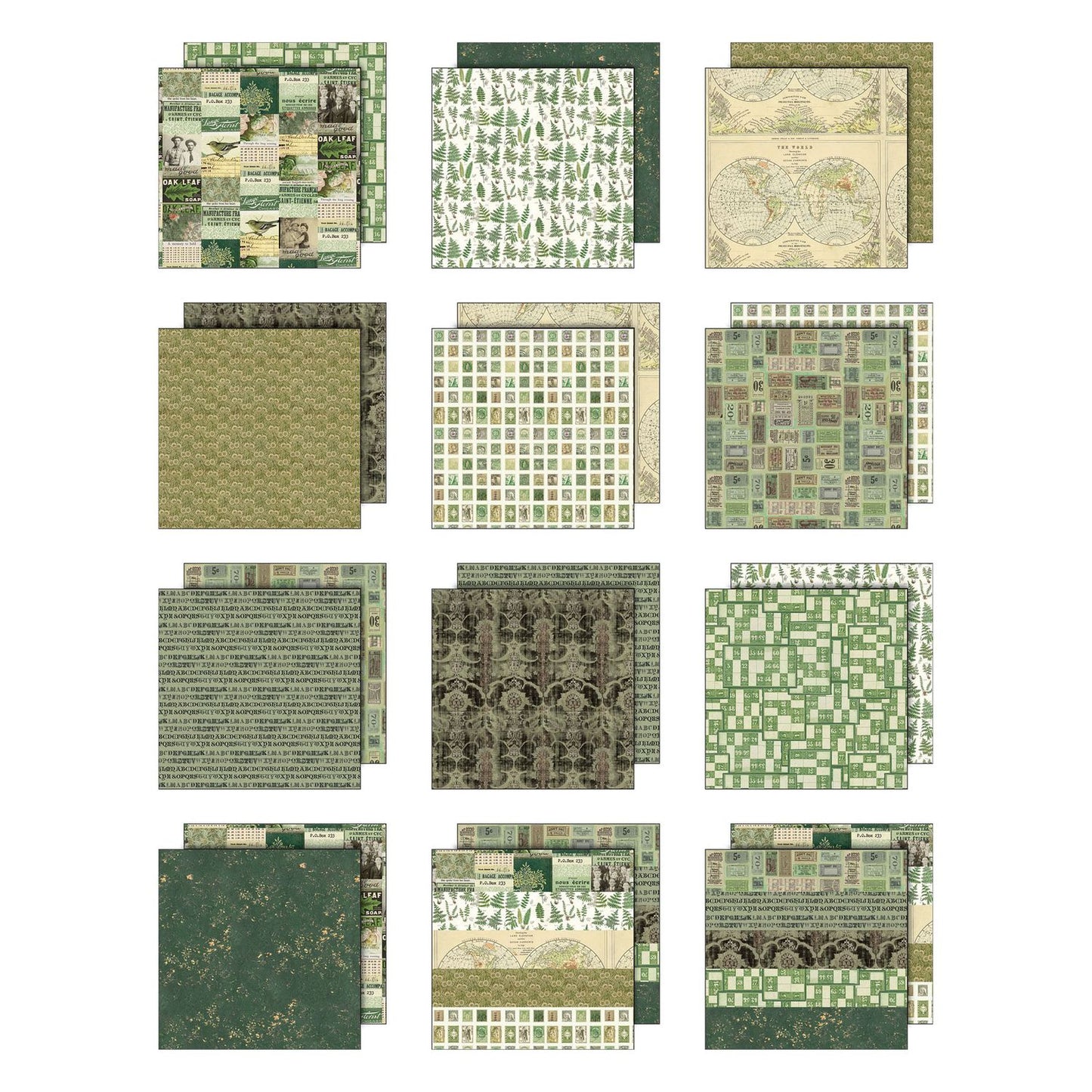 8x8 Idea-ology Double Sided Cardstock - Green