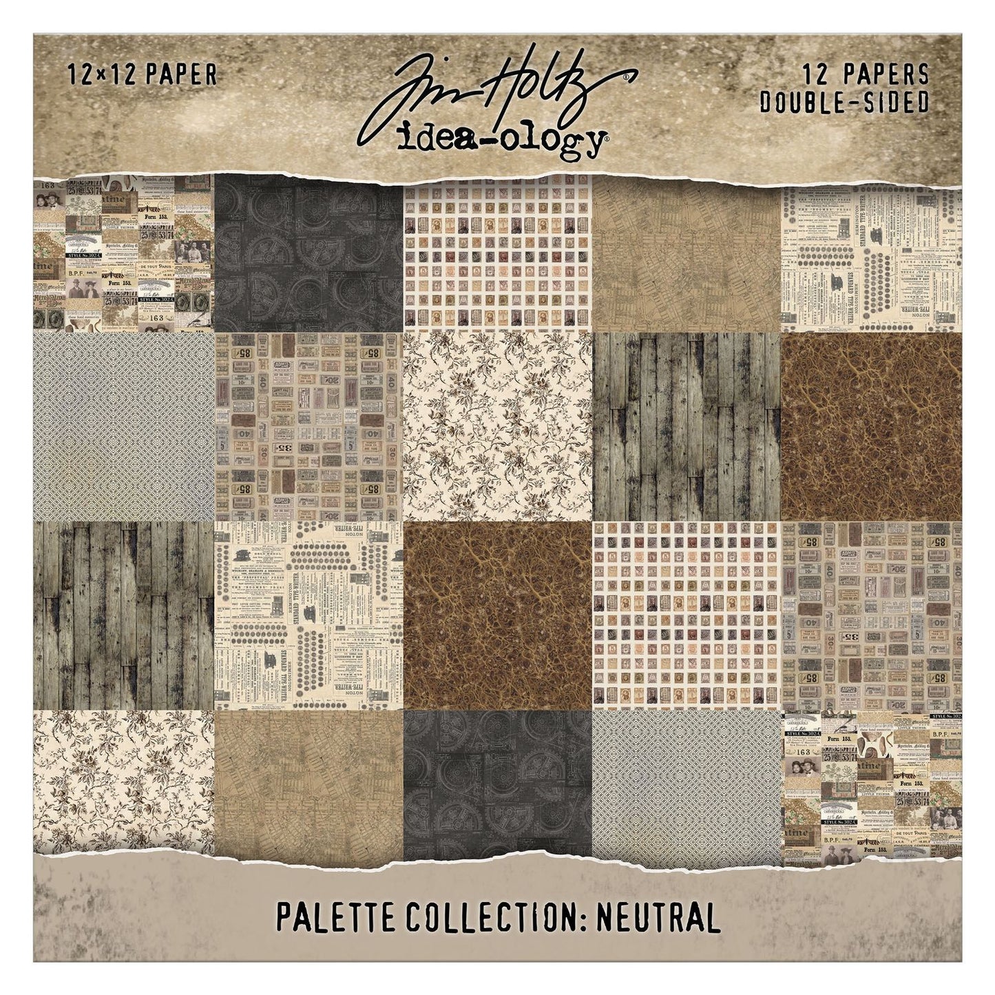 12x12 Idea-ology Double Sided Cardstock - Neutral