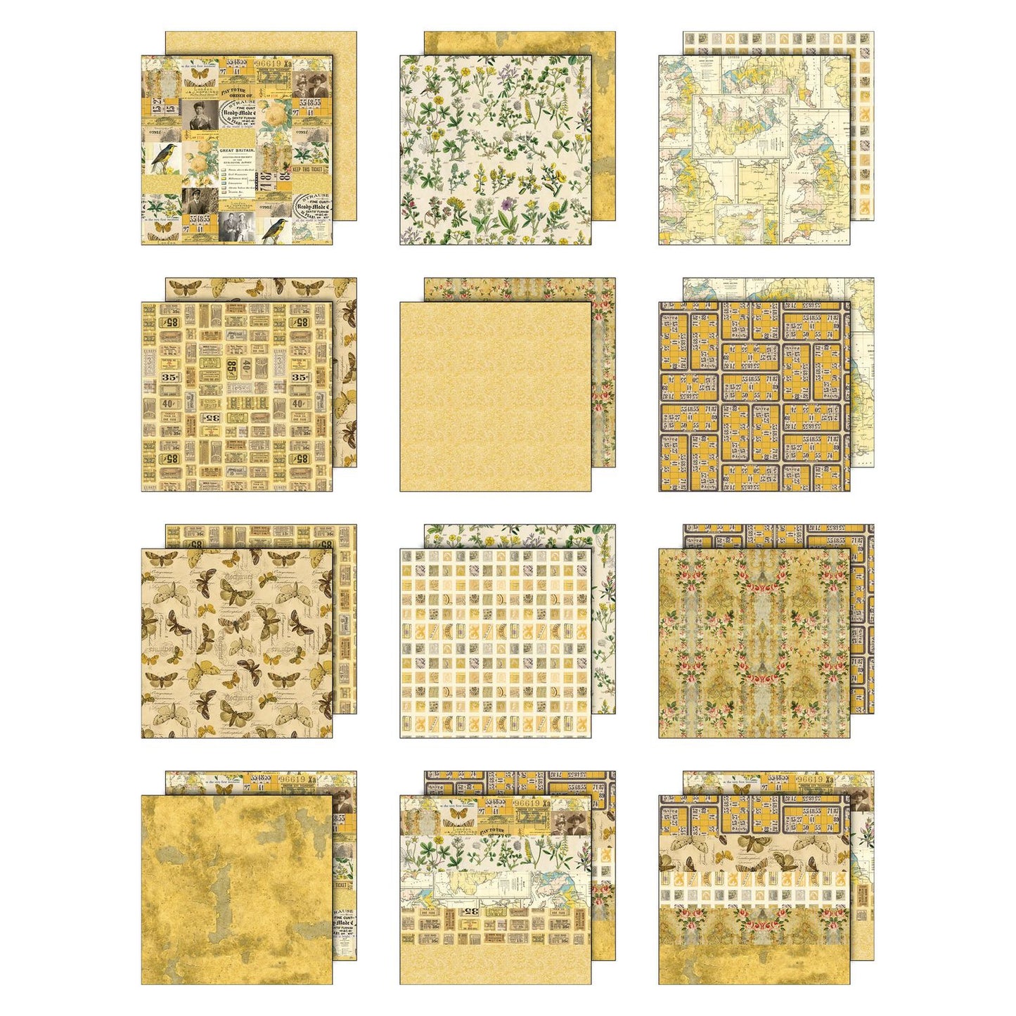 12x12 Idea-ology Double Sided Cardstock - Yellow