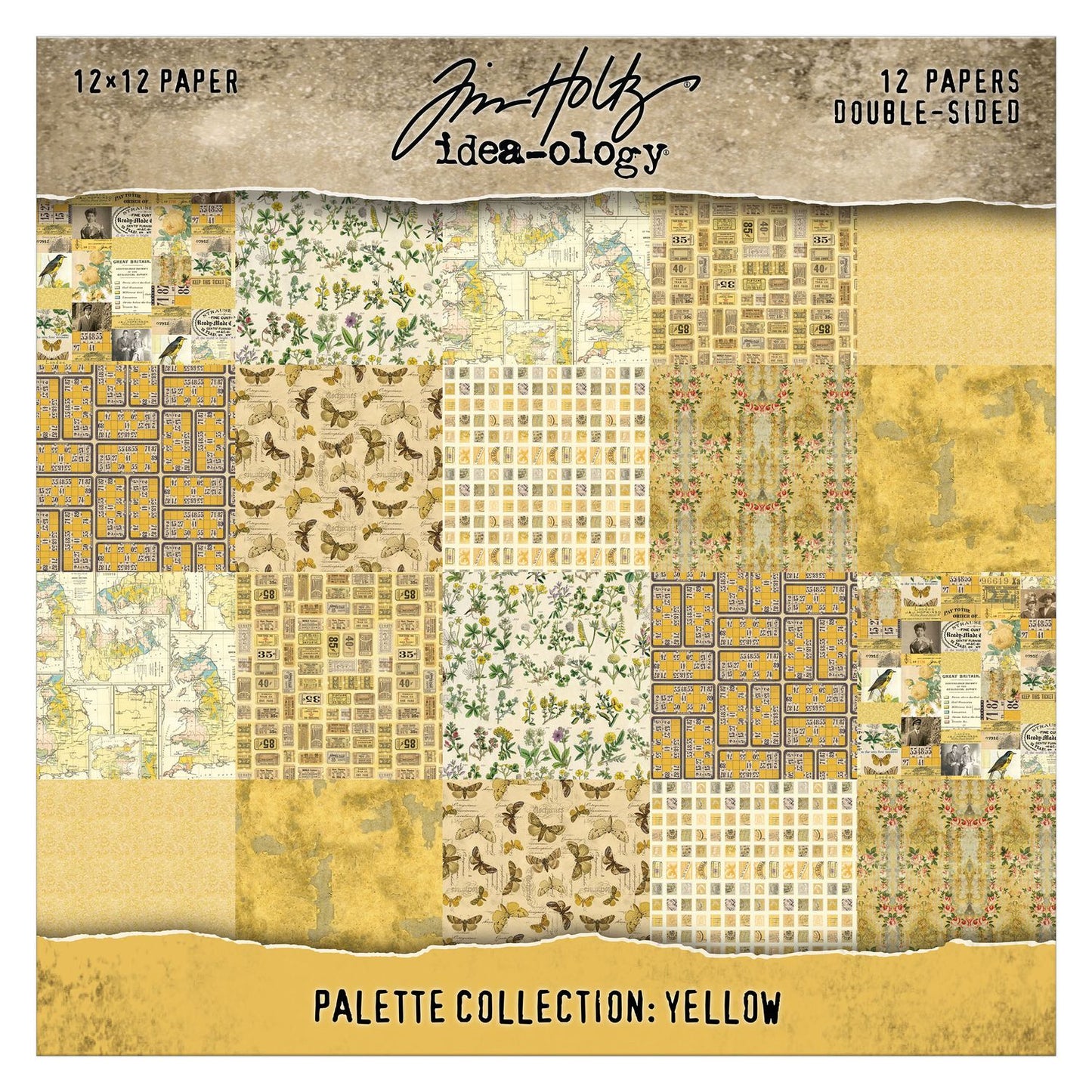 12x12 Idea-ology Double Sided Cardstock - Yellow