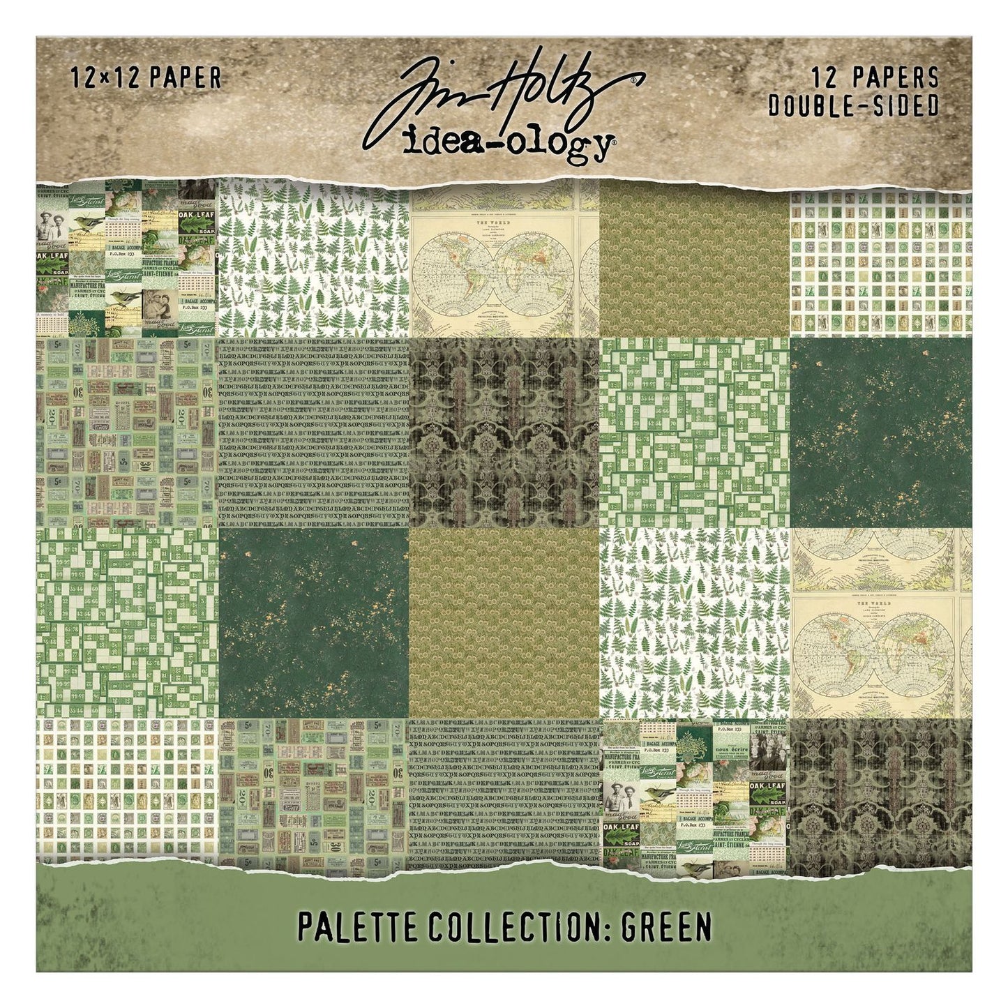 12x12 Idea-ology Double Sided Cardstock - Green