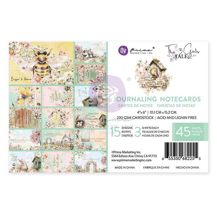 Among The Wildflowers - 4"x6" Journaling Cards