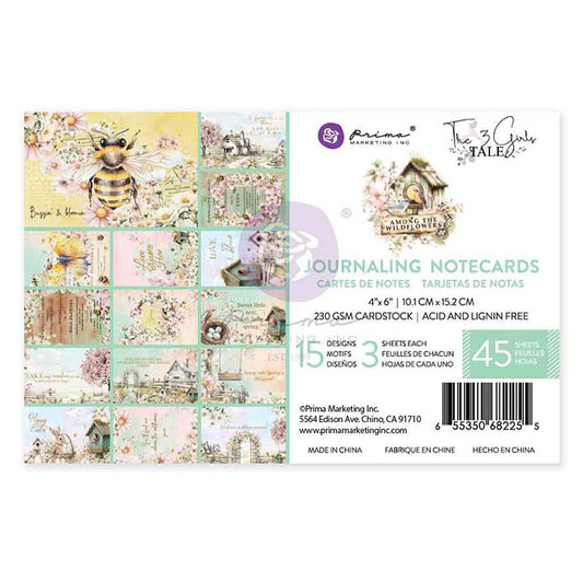 Among The Wildflowers - 4"x6" Journaling Cards