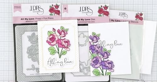 Perfect Pairings - All My Love - Press Plates, Dies and Stencils