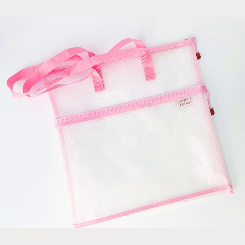 Craft Bag - 16x16 with 16x10 Outer Pocket - Pink