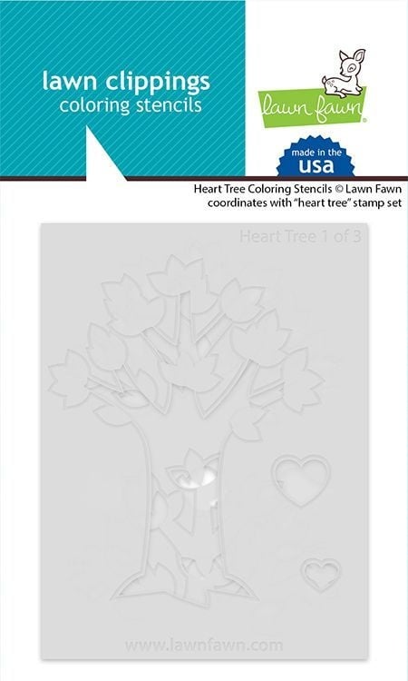 Heart Tree - Stamps and Coloring Stencils