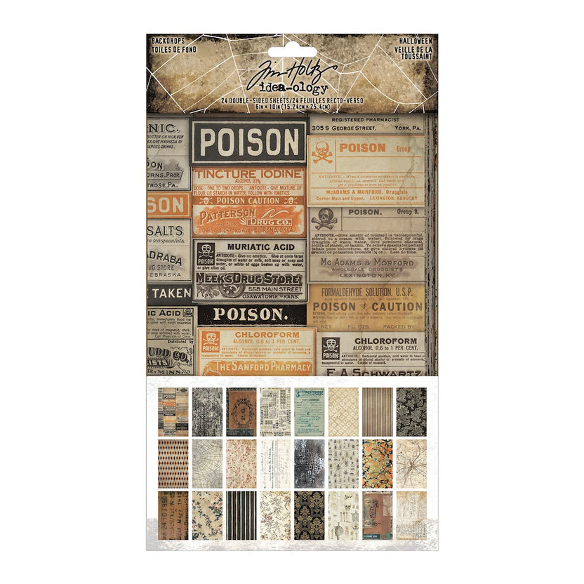 Halloween Backdrops by Tim Holtz Idea-ology