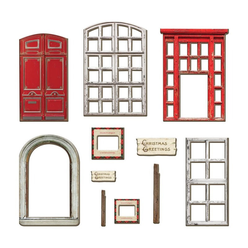 Christmas Baseboards & Transparencies by Tim Holtz Idea-ology