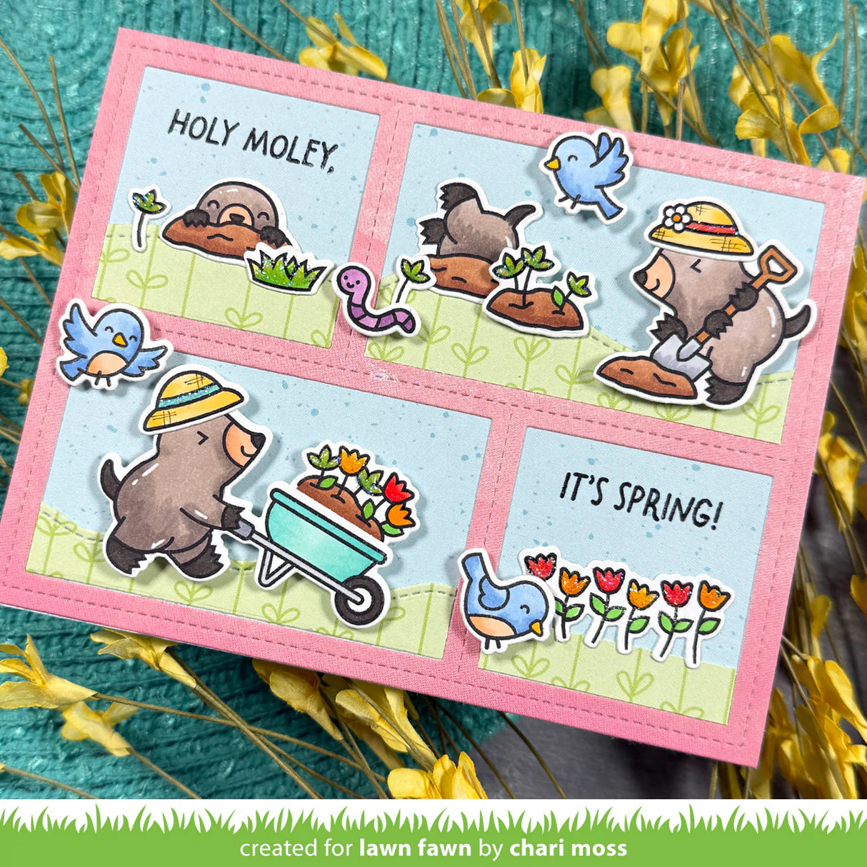 All The Garden Hats - Stamps and Lawn Cuts