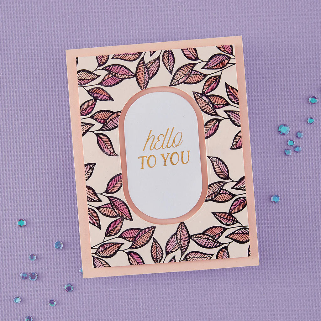 Betterpress Society May 2026 - Brighten Foliage Press Plate & Stencil