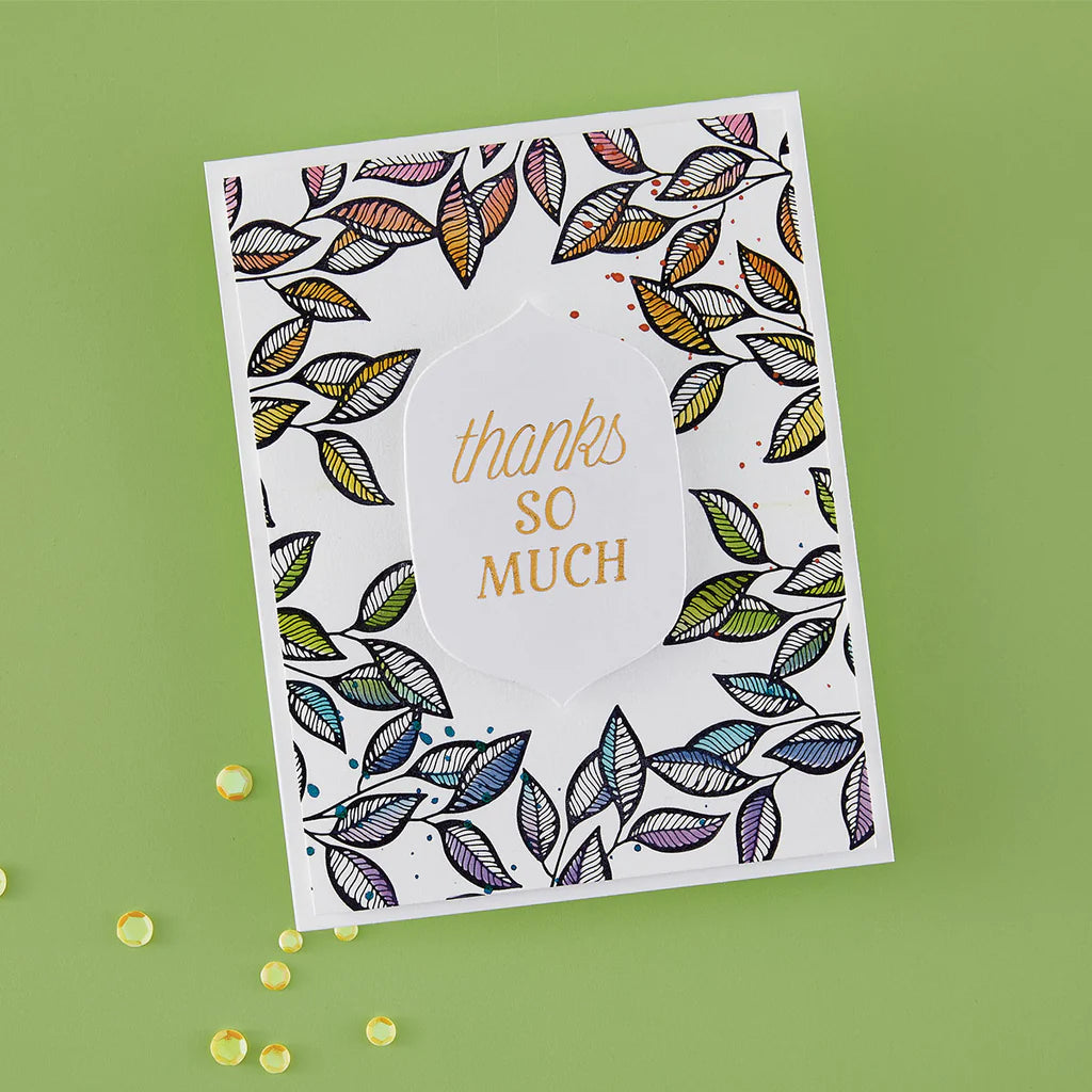 Betterpress Society May 2026 - Brighten Foliage Press Plate & Stencil