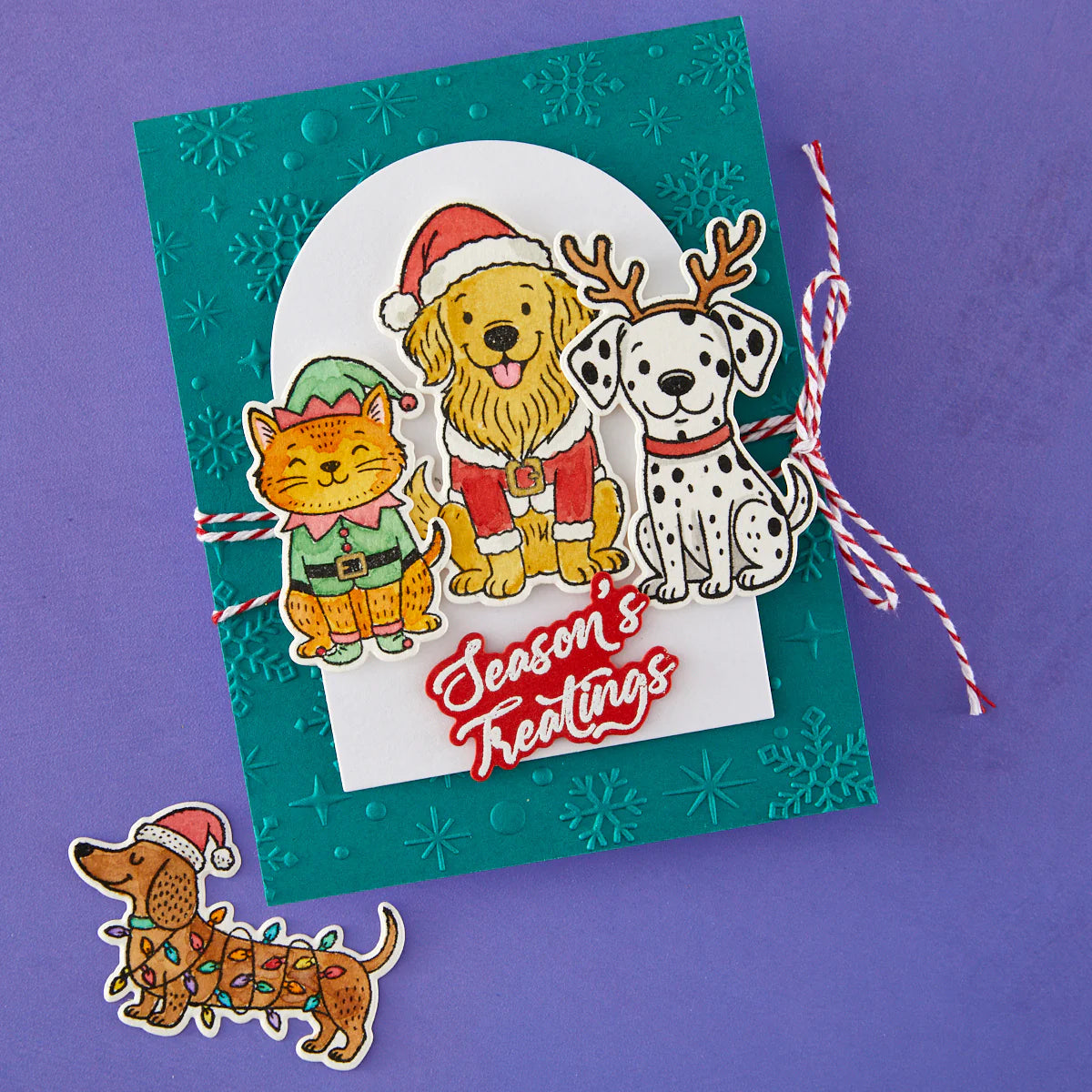 Christmas Pets - Stamp & Die by Simon Hurley