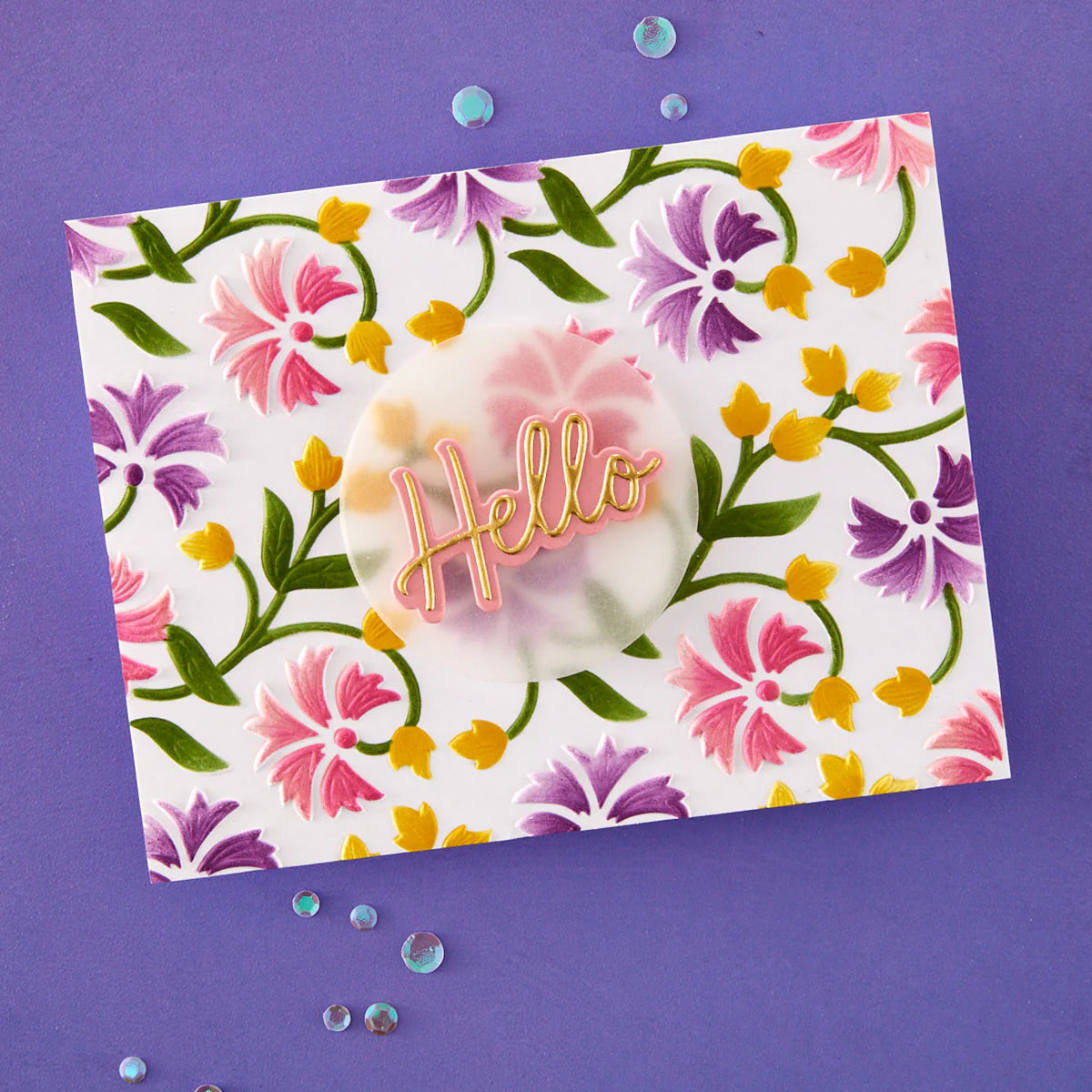 Flowing Florals - 3D Embossing Folder by Simon Hurley