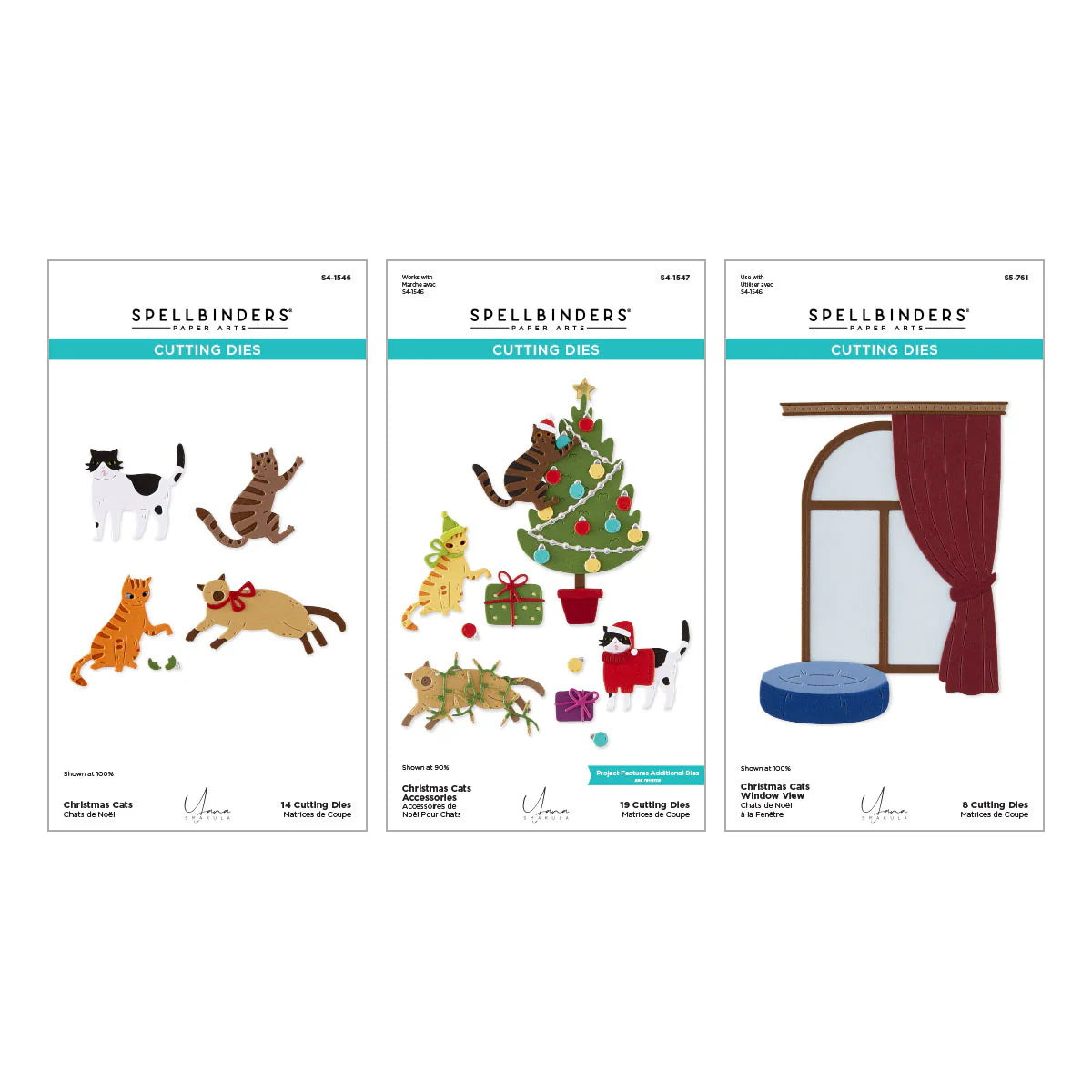 Christmas Cats - Die Bundle by Yana Smakula