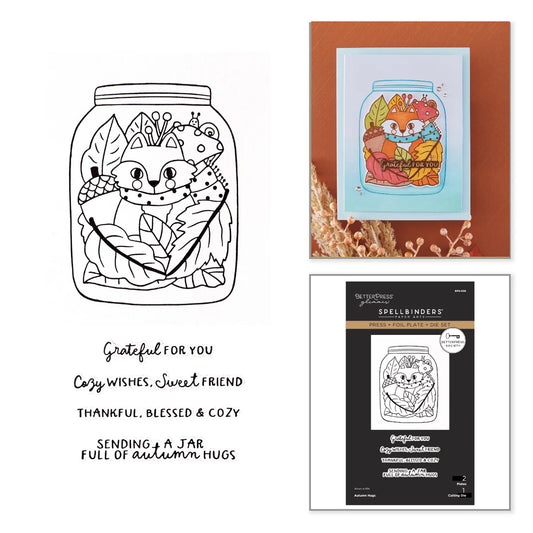 Autumn Hugs Press Plate & Die - BetterPress Society September 2026