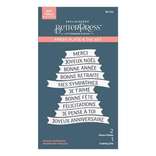 French Sentiments - Press Plate & Die