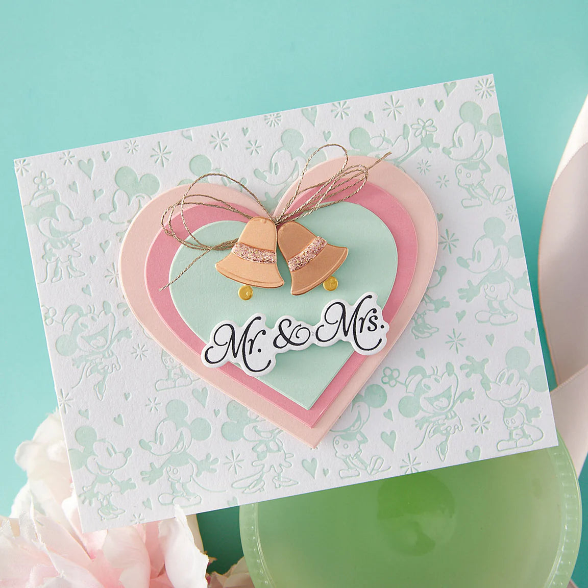 Classic Mouse Wedding Sentiments - Betterpress Plate/Foil Plate & Dies