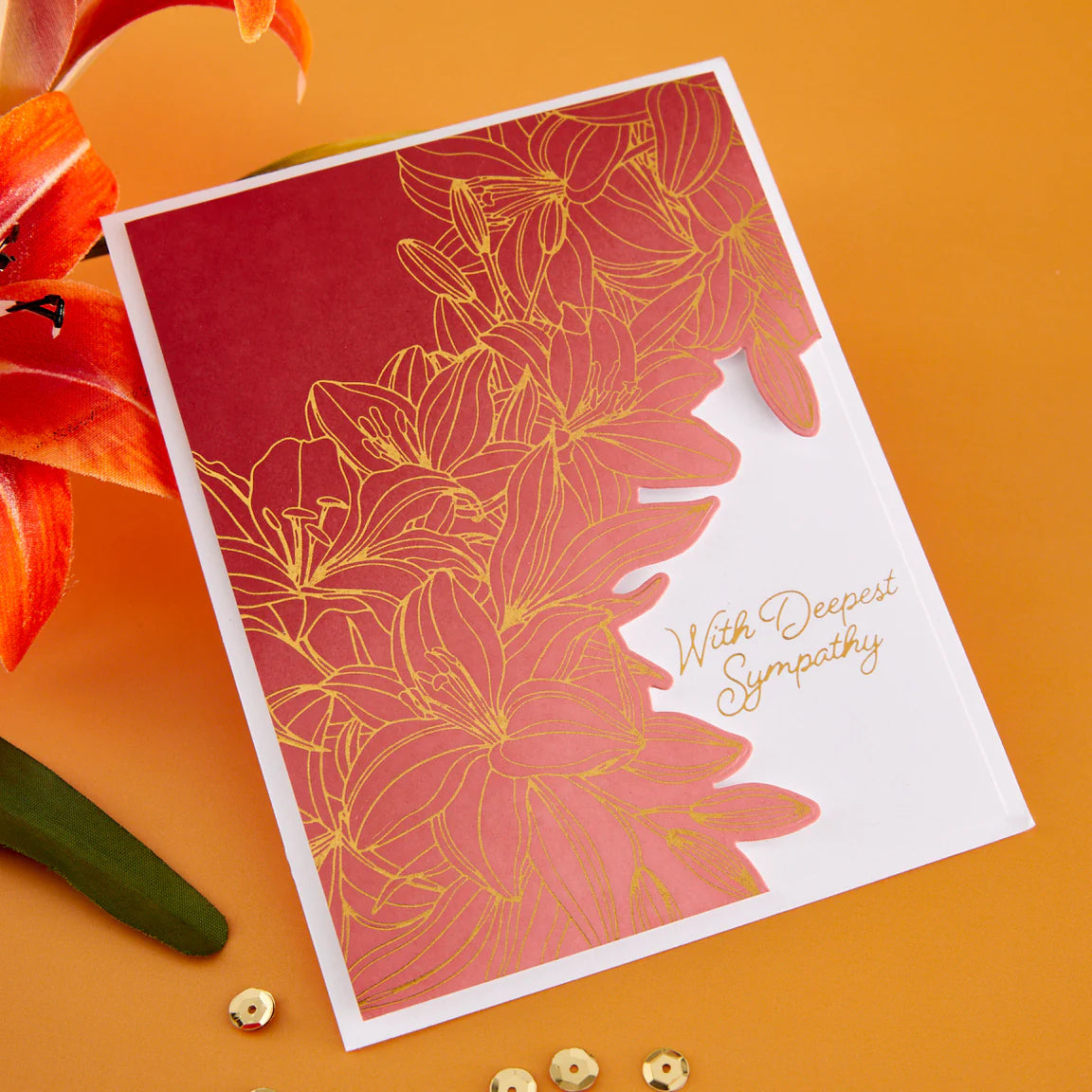 BetterPress  -  Cascading Lilies - Press Plate & Dies - April  2026