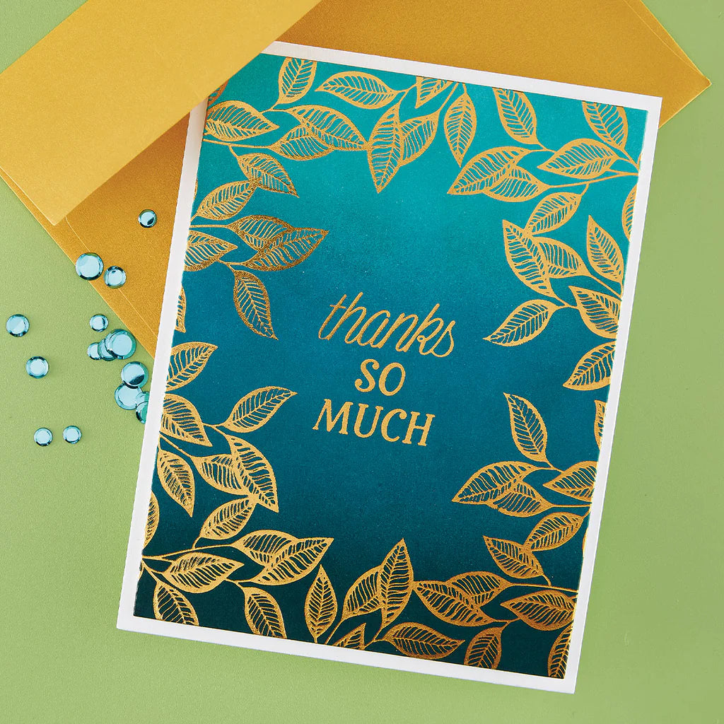 Betterpress Society May 2026 - Brighten Foliage Press Plate & Stencil