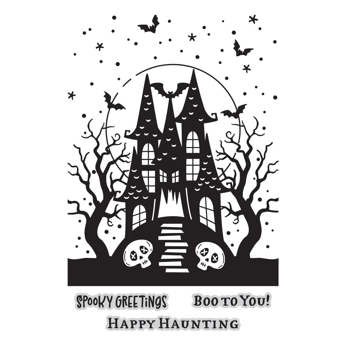 Betterpress Society August 2026 - Haunted House - Press Plate