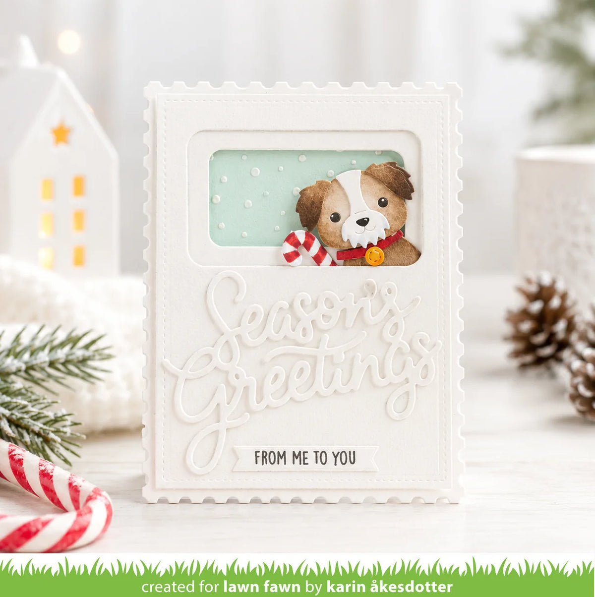 Giant Season's Greetings - Lawn Cuts
