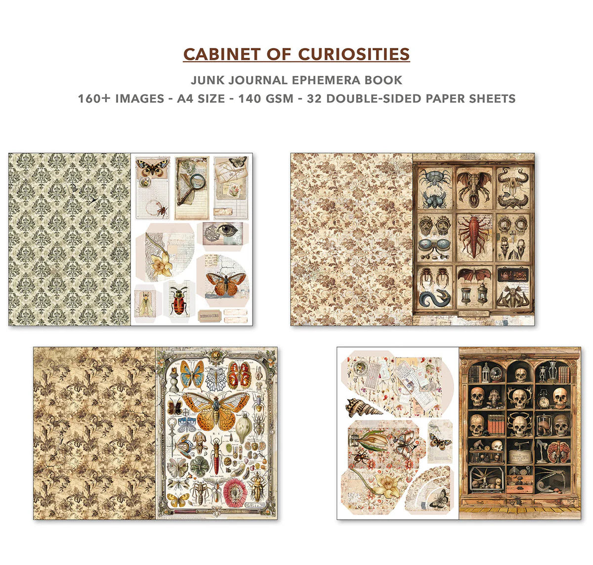Cabinet Of Curiosities - Junk Journal & Ephemera Book