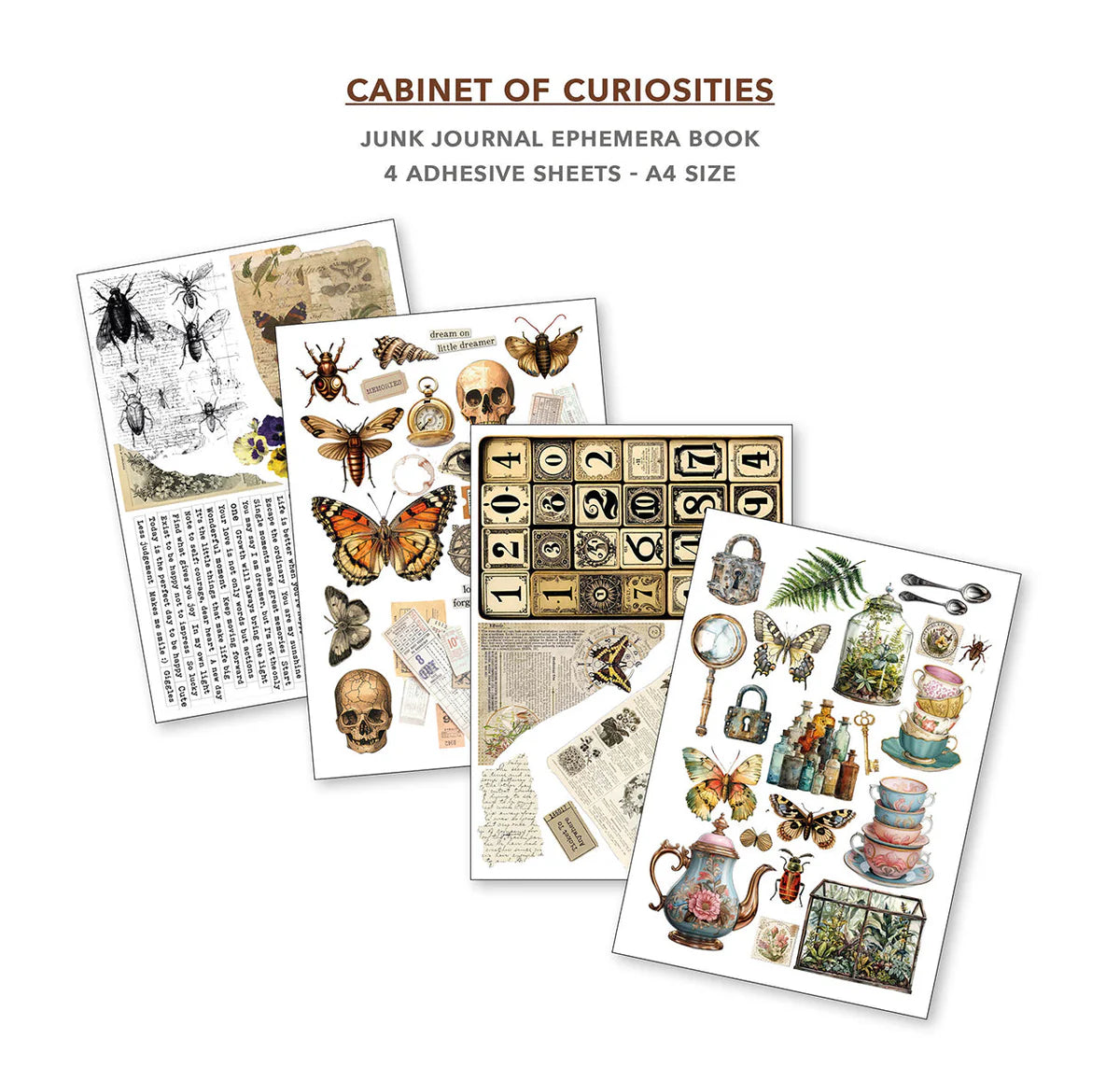 Cabinet Of Curiosities - Junk Journal & Ephemera Book