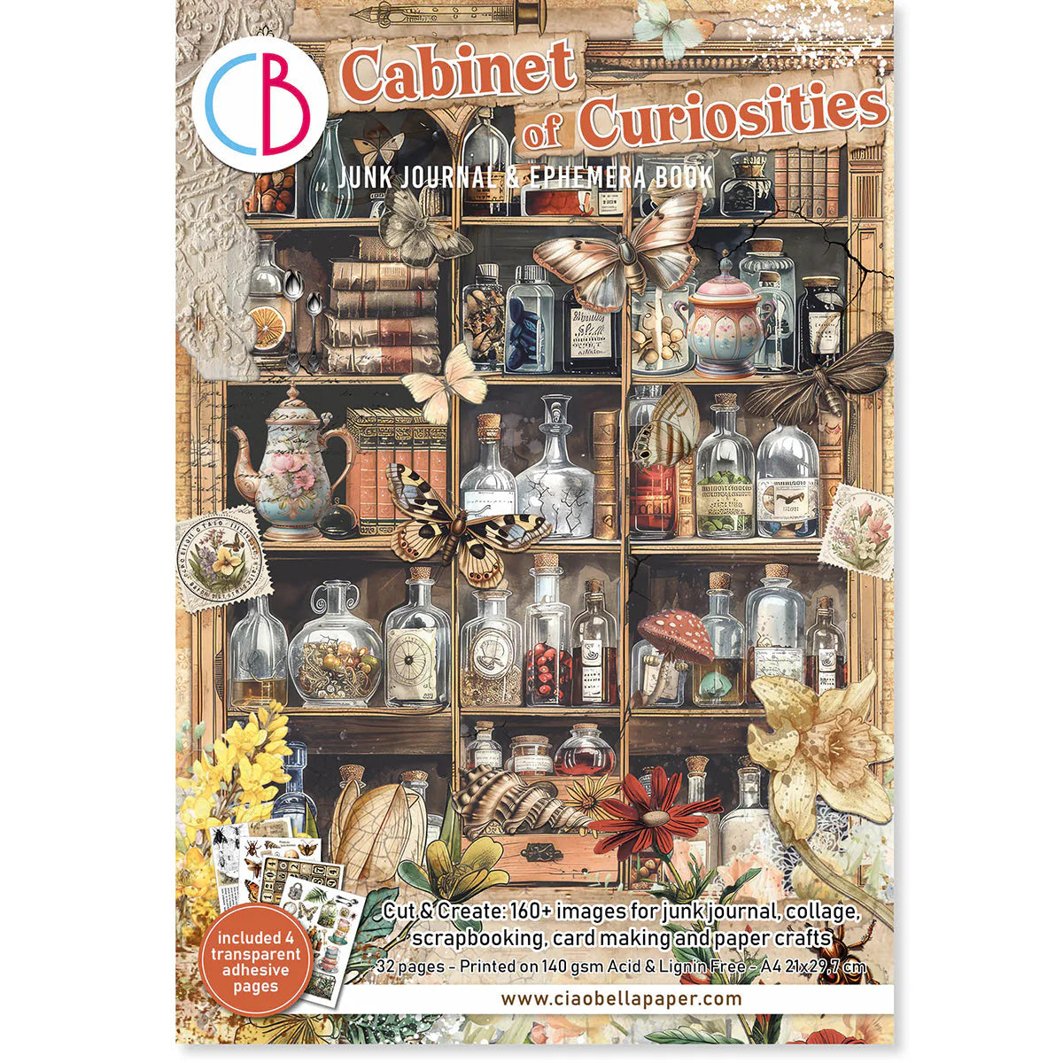 Cabinet Of Curiosities - Junk Journal & Ephemera Book