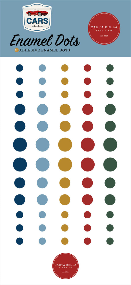 Cars- Enamel Dots