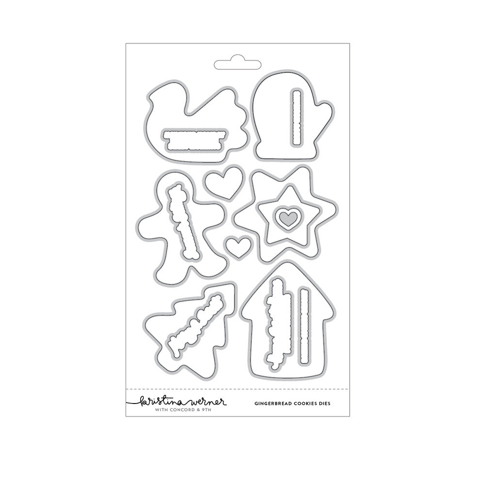 Gingerbread Cookies - Stamp, Die & Stencil