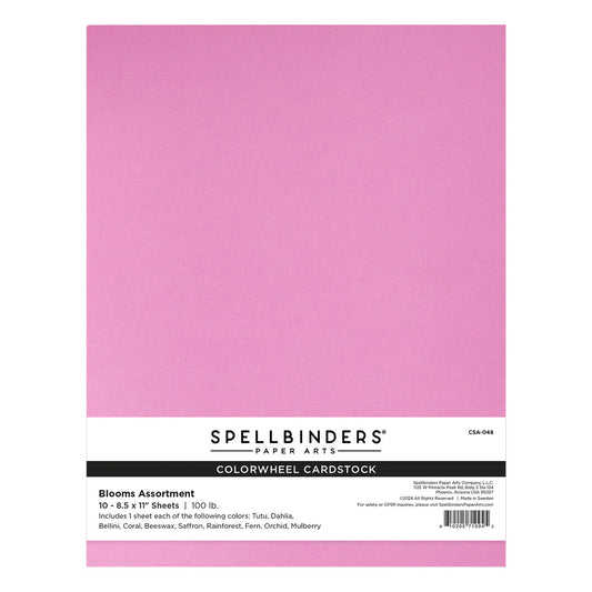 ColorWheel Cardstock Pack 8.5"x11" - Blooms - 10 Sheets