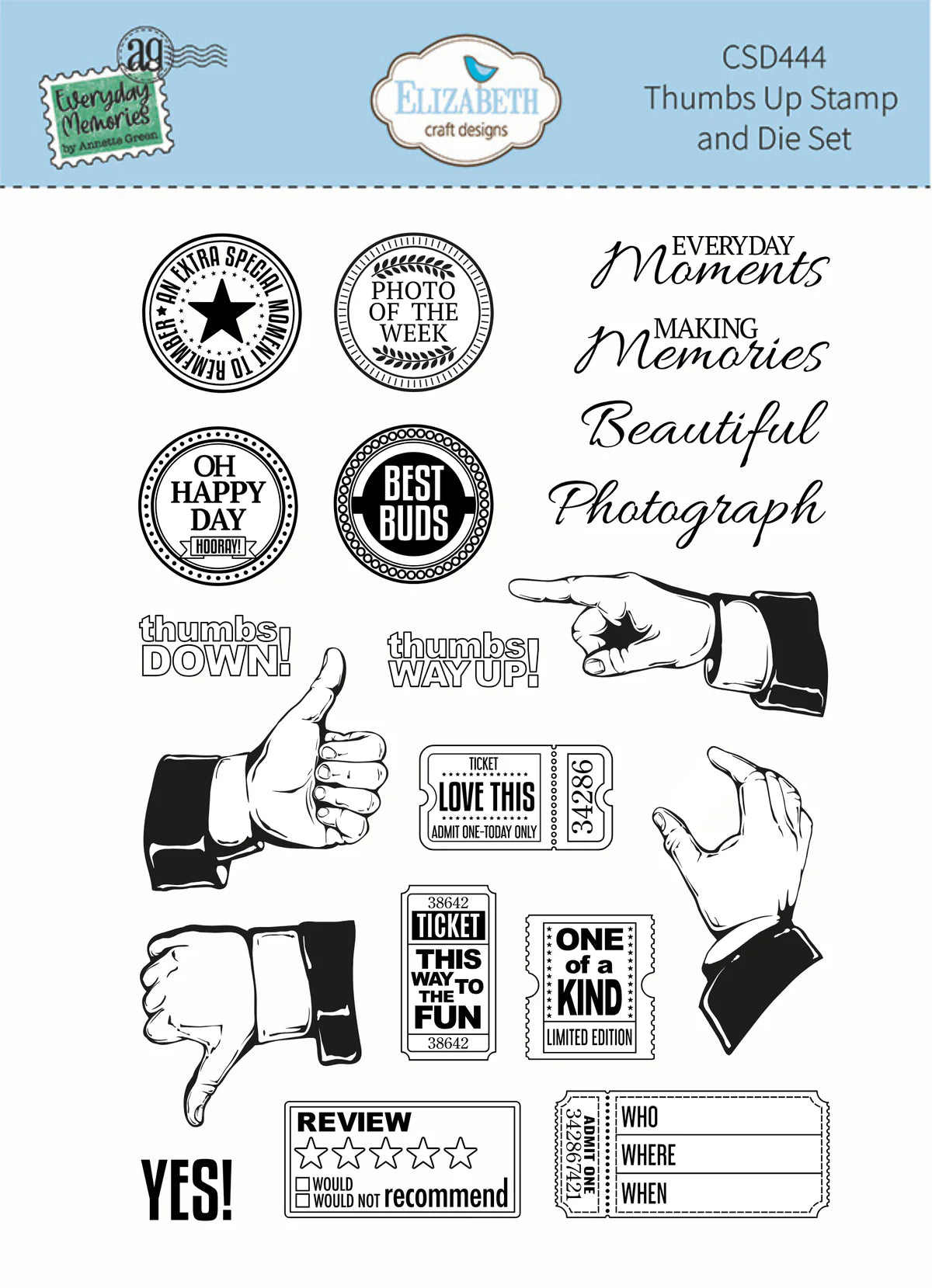 Thumbs Up - Stamps and Dies