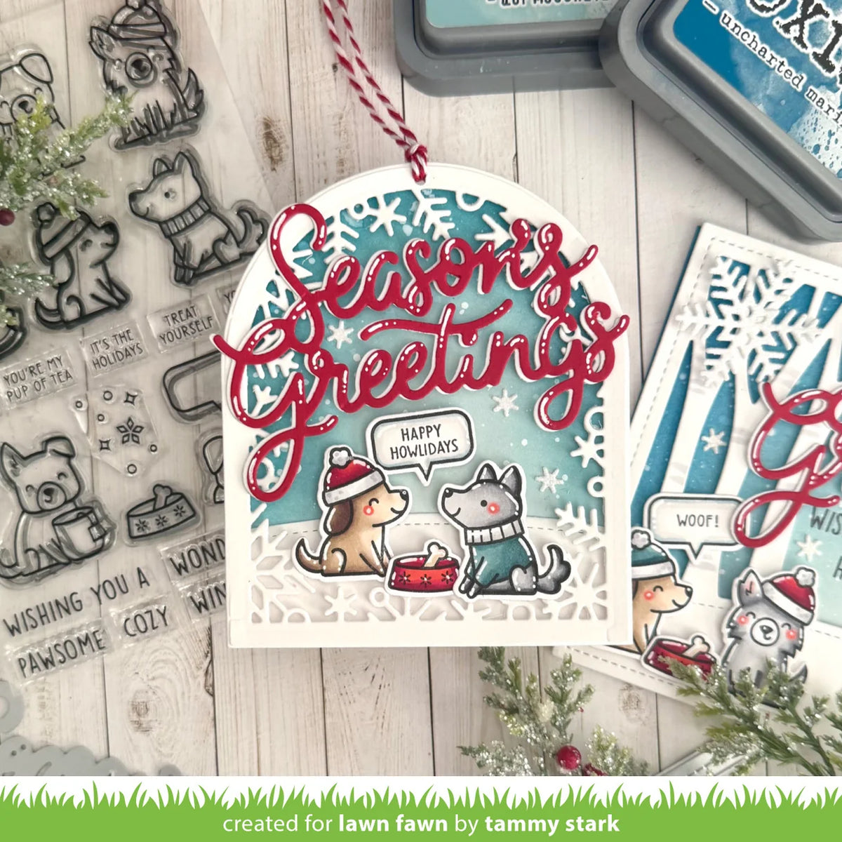 Giant Season's Greetings - Lawn Cuts