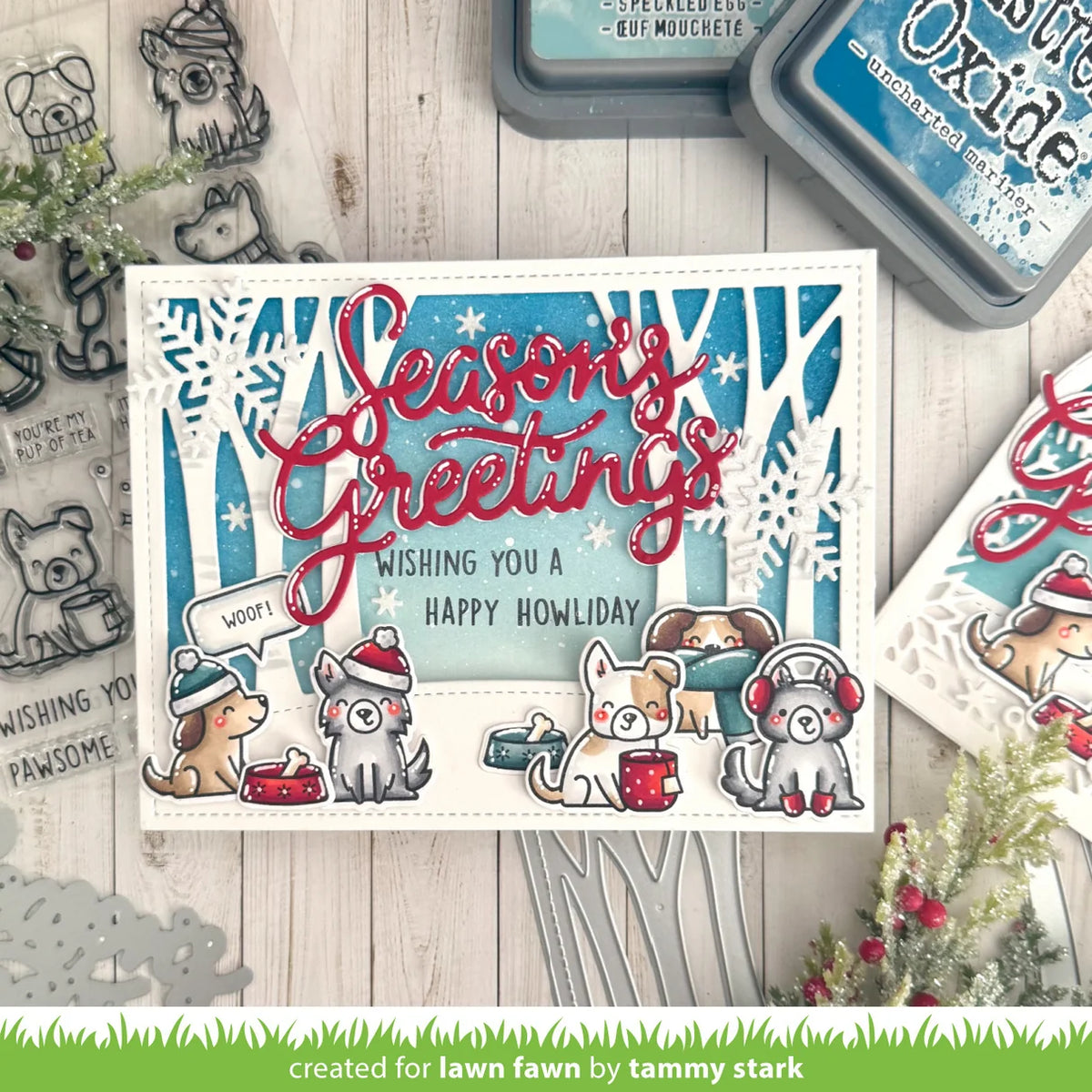 Giant Season's Greetings - Lawn Cuts