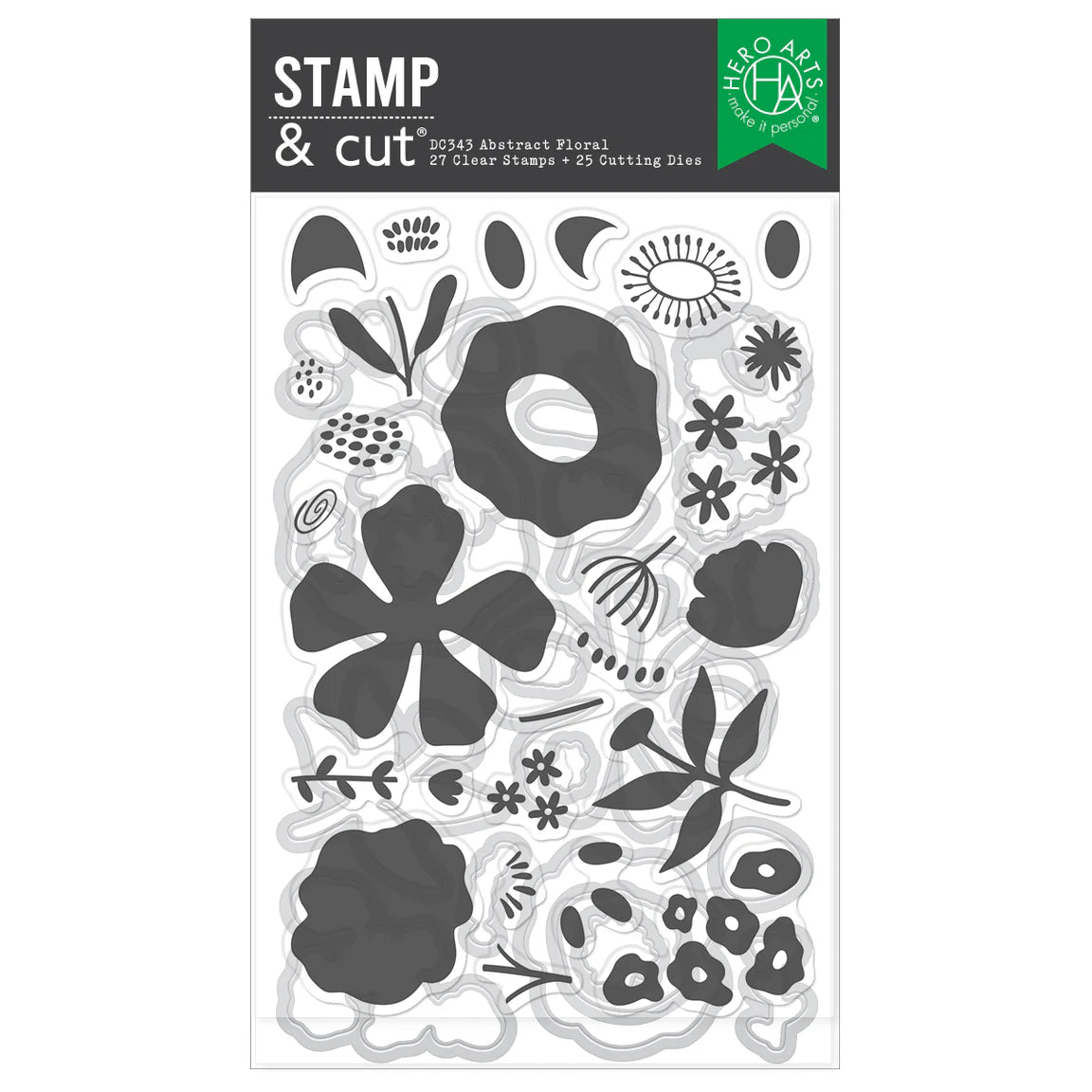 Abstract Floral - Stamp & Cut