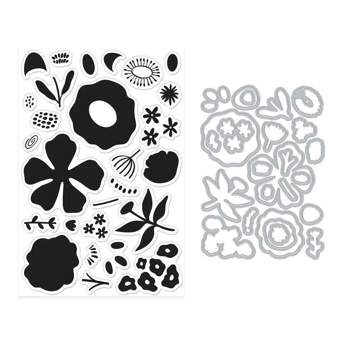 Abstract Floral - Stamp & Cut