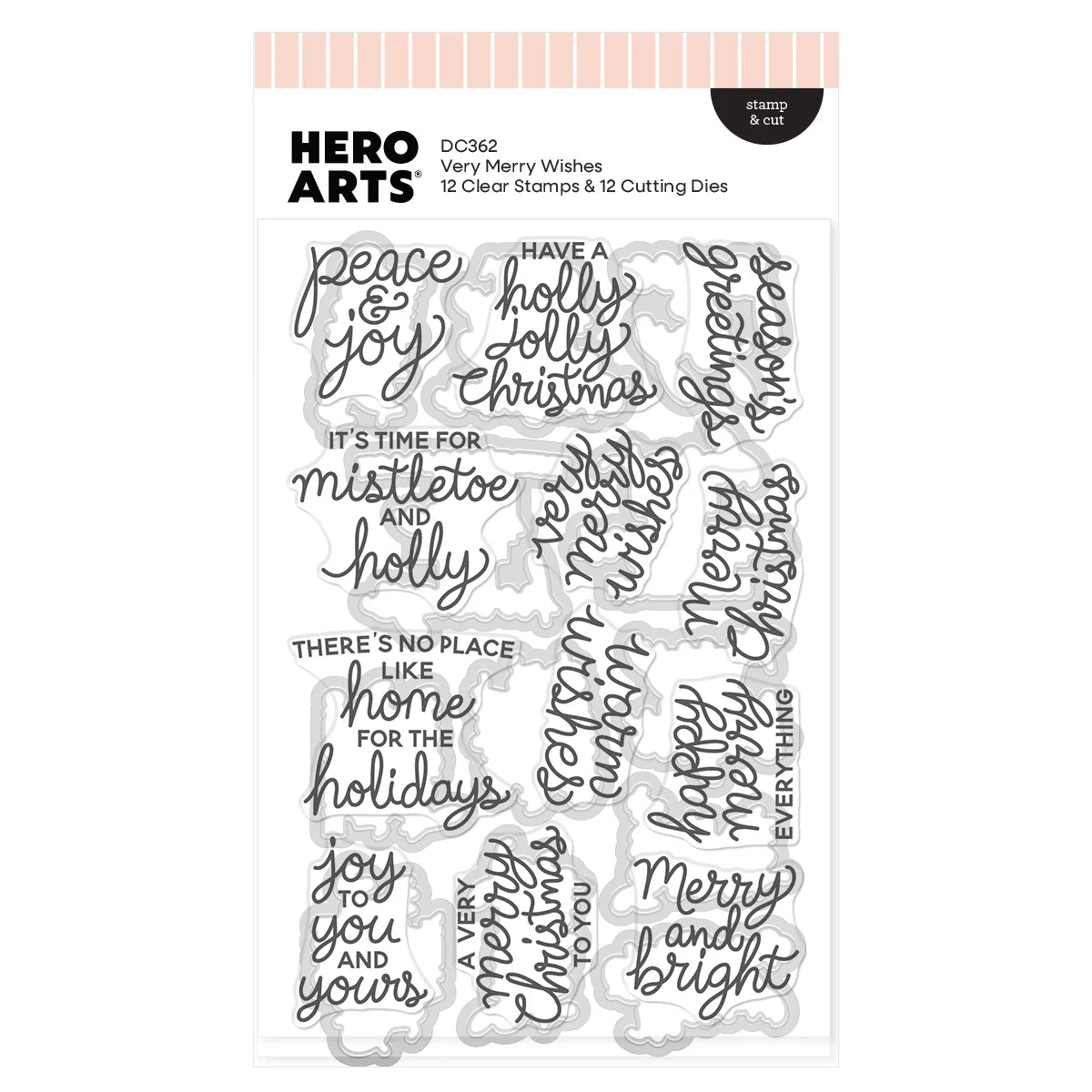 Very Merry Wishes - Stamp & Cut