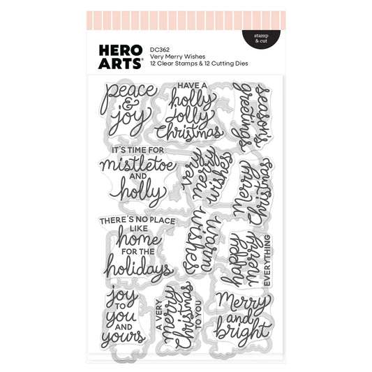 Very Merry Wishes - Stamp & Cut