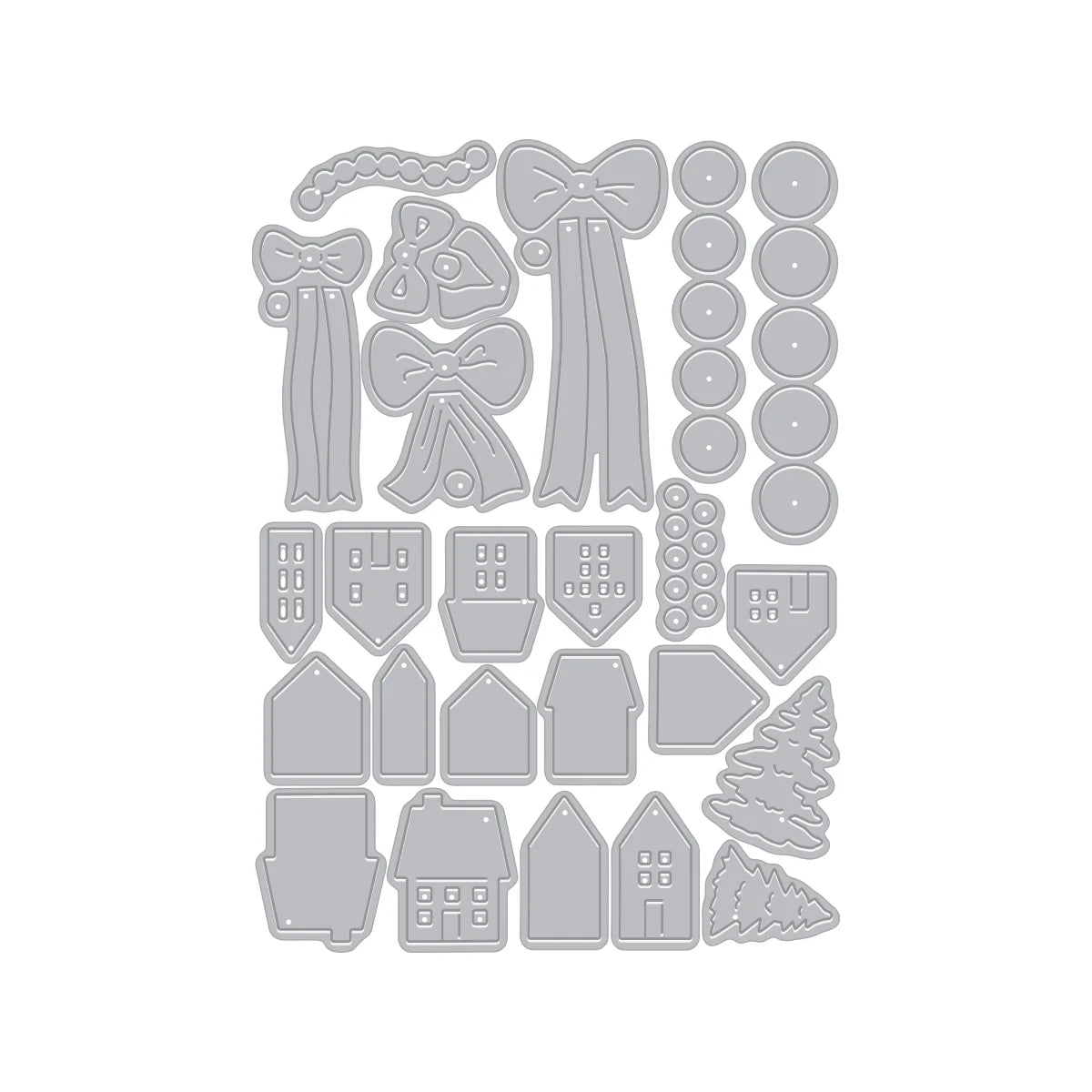 Winter Wreath Accessories - Die