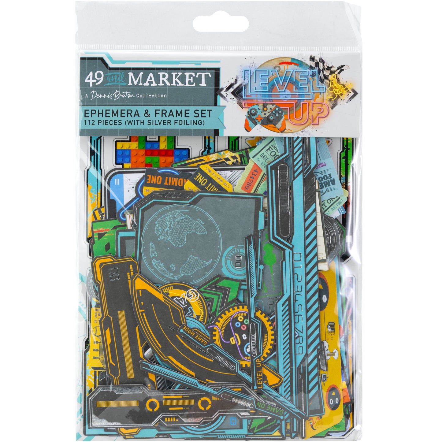 Level Up - Ephemera & Frames With Foil