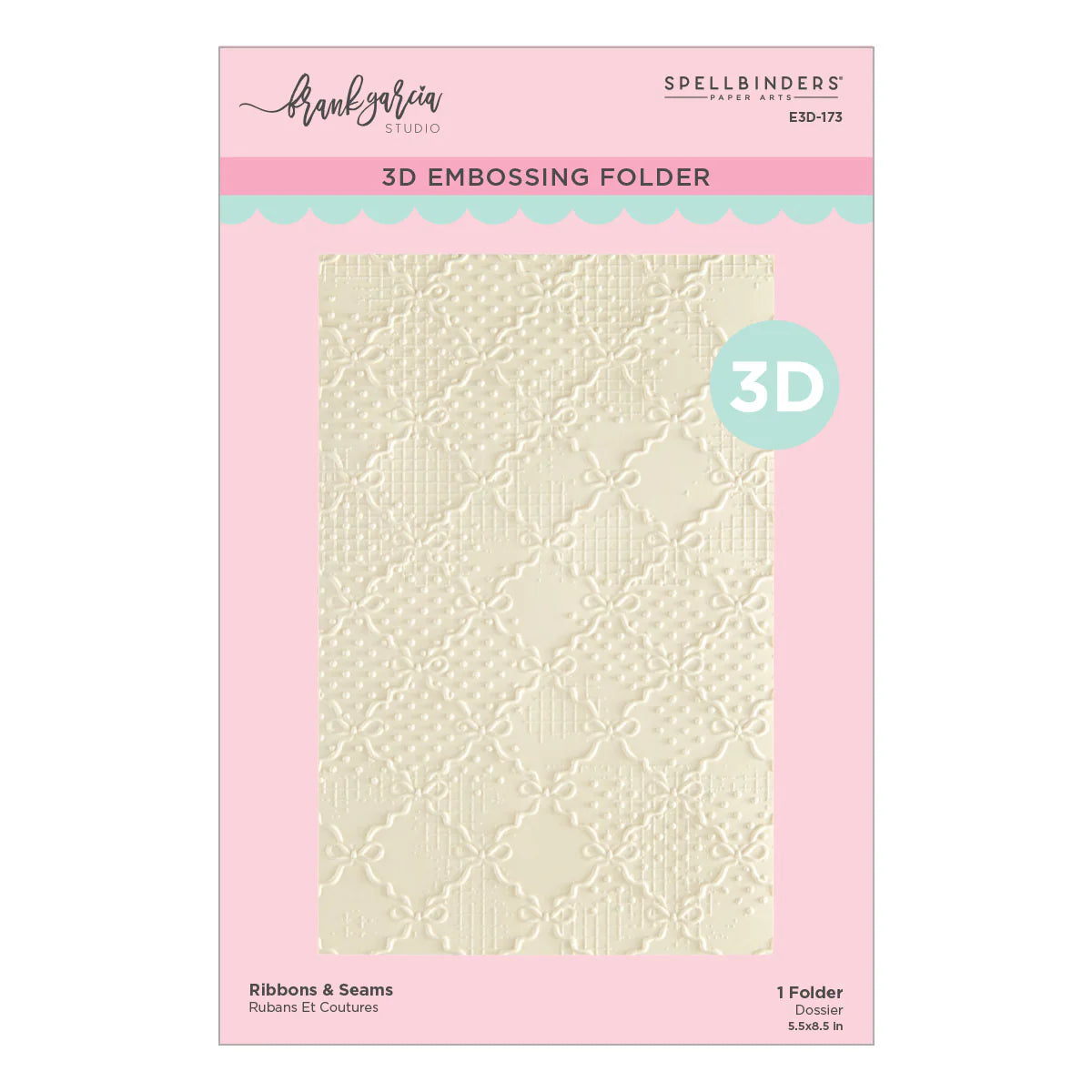 Ribbons & Seams - 3D Embossing Folder