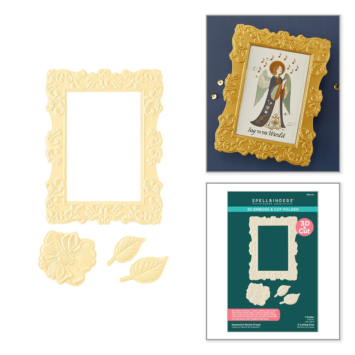 Greenwich Market Frame - 3D Emboss & Cut Folder