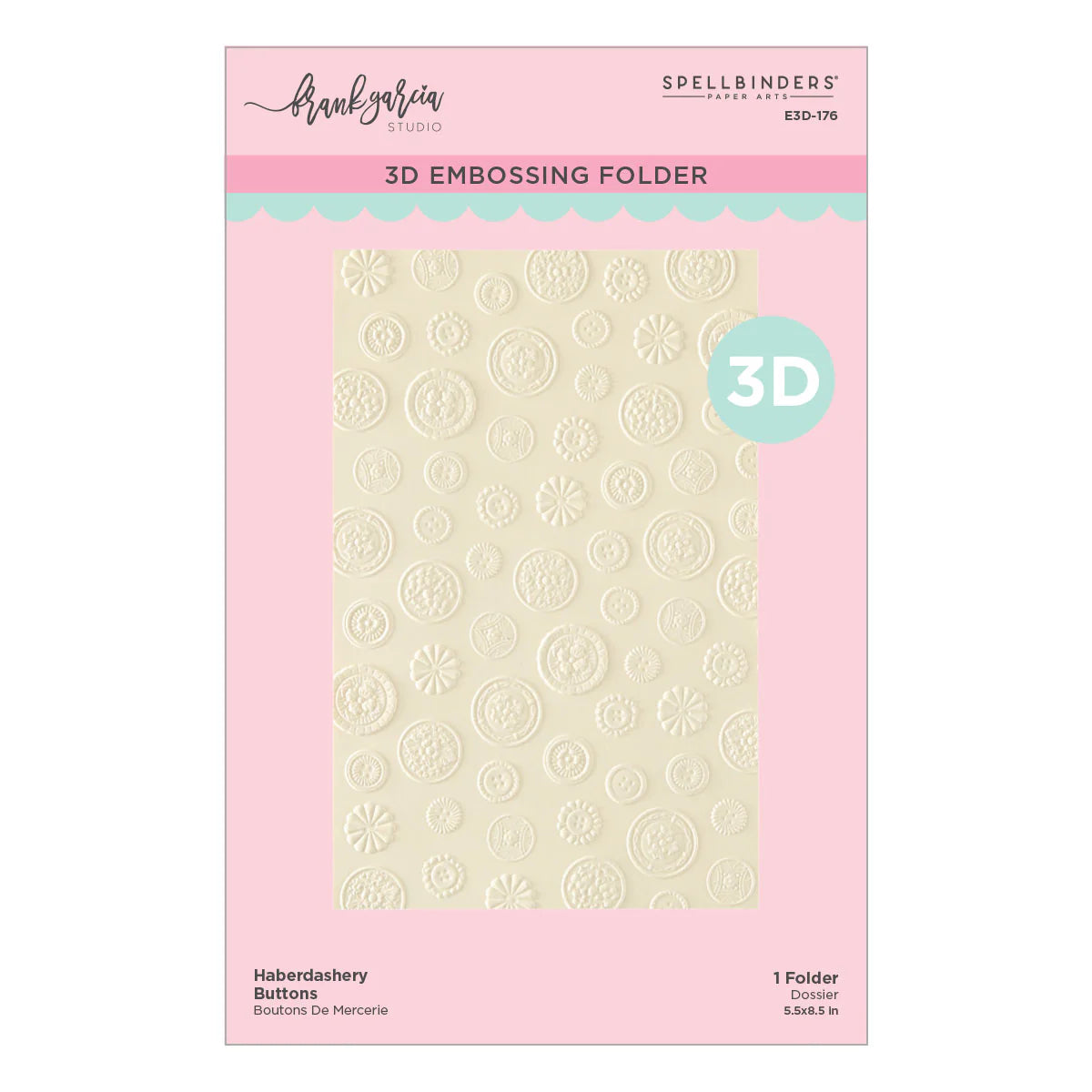 Haberdashery Buttons - 3D Embossing Folder