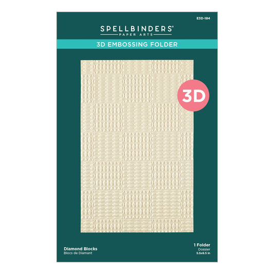 Diamond Blocks- Dear Santa - 3D Embossing Folder